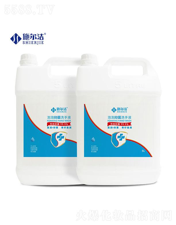深圳市施尔洁生物工程有限公司：施尔洁泡泡抑菌洗手液--5L