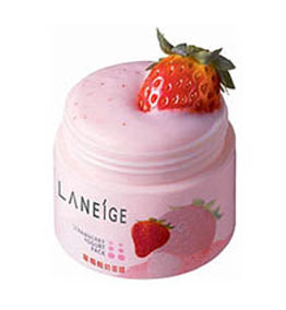 兰芝草莓酸奶柔肤面膜