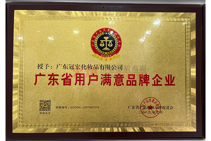 广东省用户满意品牌企业