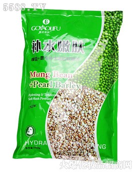 国药丽肤绿豆+薏米补水嫩肤软膜粉