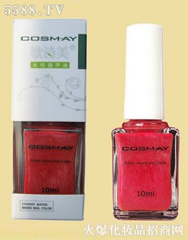 Cosmay水性指甲油CT10胭脂红