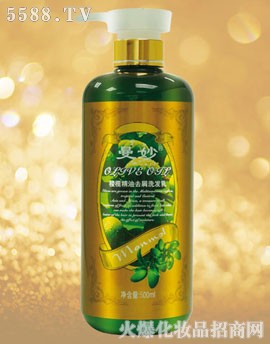 曼妙橄榄系列-500ml曼妙棱榄精油速效去屑洗发乳