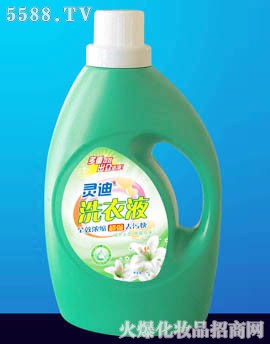 灵迪2公斤绿瓶环保洗衣液