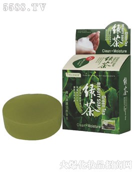 伊美四季润白清透洁颜香皂（绿茶）80g