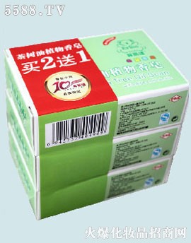 茶树油植物香皂（家庭装）---净含量：3个