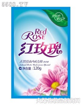 红玫瑰天然草本内衣专用洗衣液120g塑袋装