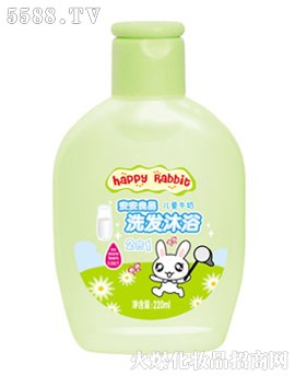 220ml开心兔儿童牛奶洗发沐浴二合一