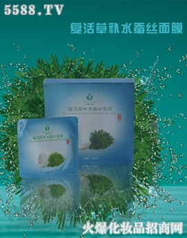 美颜乐园复活草补水蚕丝面膜