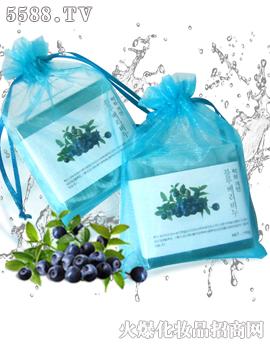 蓝莓韩文精油皂