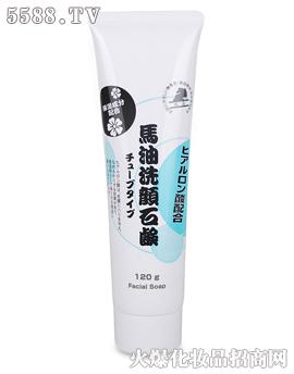 日本蝶印 马油保湿洁面皂玻尿酸添加型