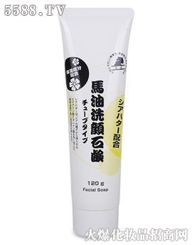 日本蝶印 马油保湿洁面皂乳木果添加型120G