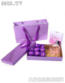 紫色巴黎恋人香水套装礼盒