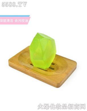 钻石造型手工精油香皂（绿）