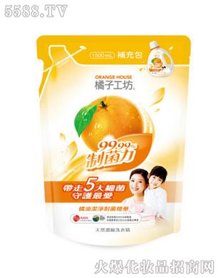 橘子工台湾进口坊洗衣液1500ml补充包