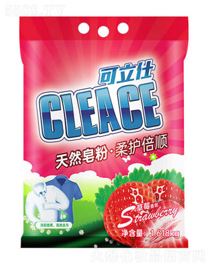 可立仕（CLEACE)天然皂粉草莓香氛1.618kg