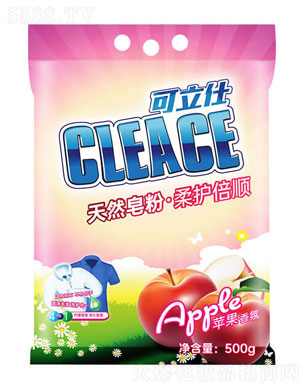 可立仕（CLEACE)天然皂粉苹果香氛500g
