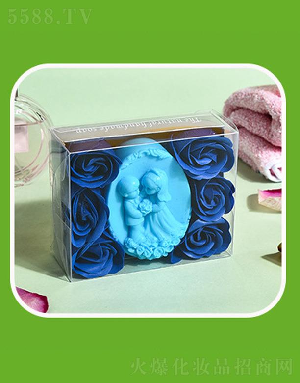 妃子芳香玫瑰花礼盒香皂-蓝色海洋味道手工皂