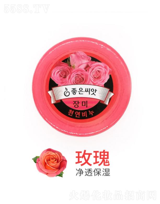 菲丽颜朝鲜韩文香皂-玫瑰