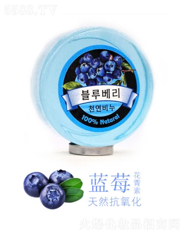菲丽颜朝鲜韩文香皂-蓝莓