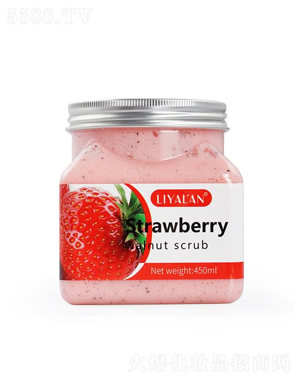 IYALAN草莓身体磨砂膏 450ml