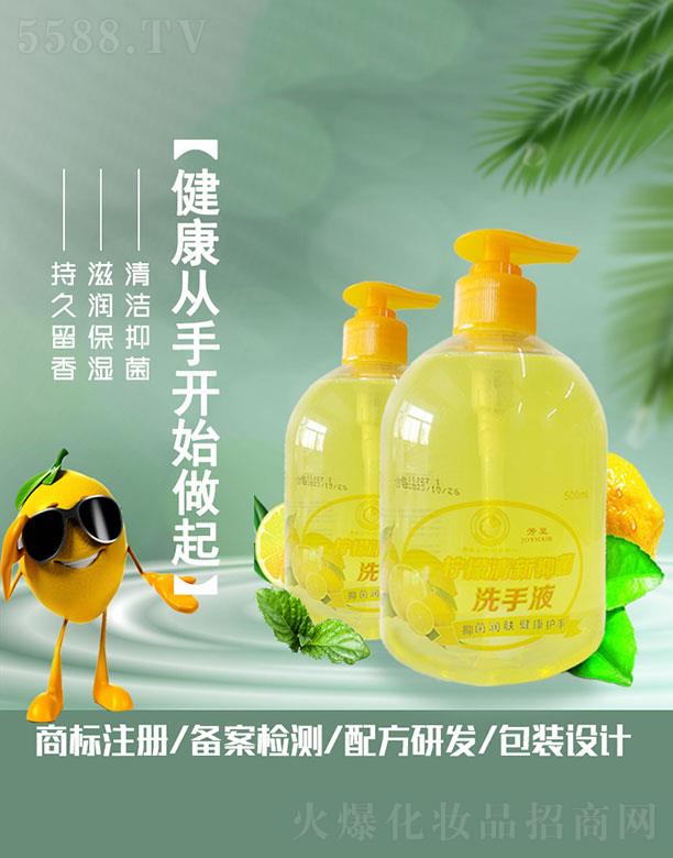 芳至柠檬清新抑菌洗手液 500ml