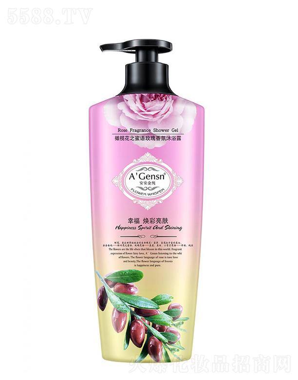 安安金纯橄榄花之蜜语玫瑰香氛沐浴露 500g/800g滋养肌肤持续留香