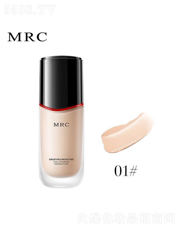 MRC MS-1001 亮肤丝滑遮瑕粉底液01# 白皙肤色（适合冷调肤色）