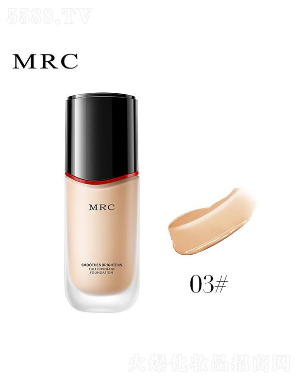 MRC MS-1001 亮肤丝滑遮瑕粉底液03#麦色 （适合皮肤暗沉暗黄肤色）