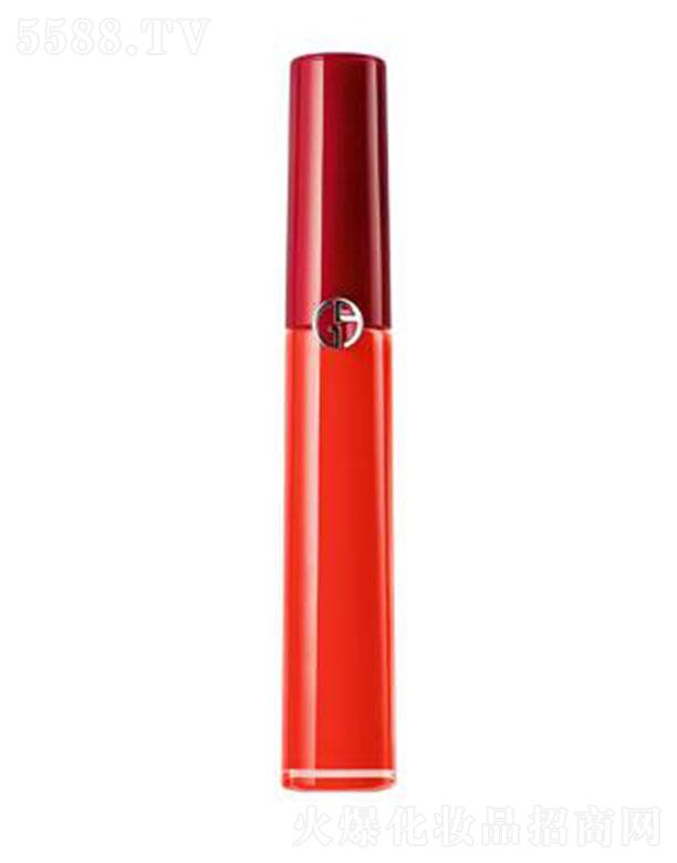 阿玛尼「传奇红管」 臻致丝绒哑光唇釉#307显白正橘 纯正色彩适合各种肤色