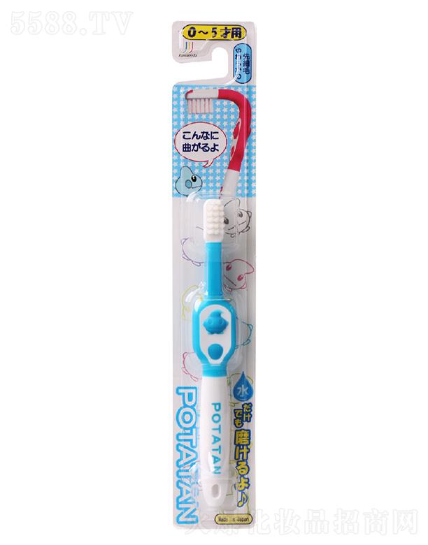 皓齿清川西纤细毛曲柄儿童负离子牙刷（0-5岁用）可以轻松刷洗槽牙