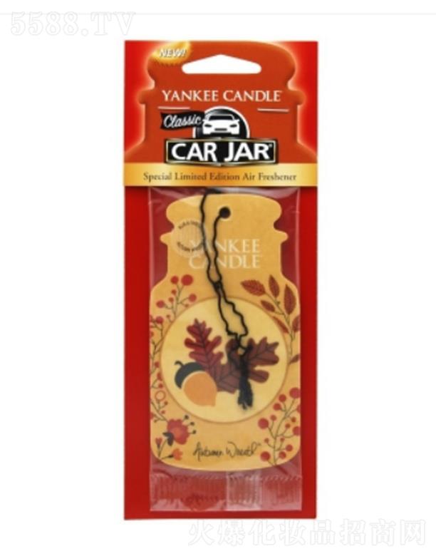 Yankee Candle车用香氛卡-秋日花冠 （榛子） 用于车内吊挂