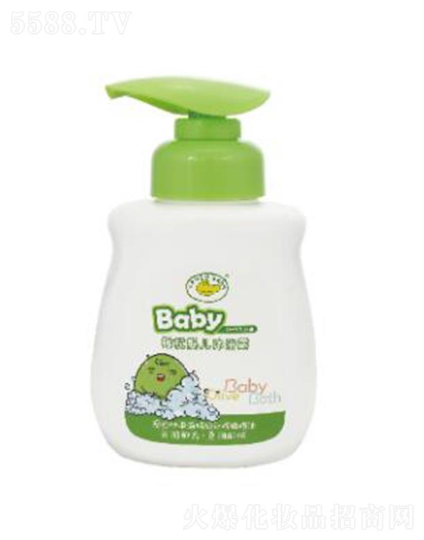 B.Duck Baby橄榄婴儿沐浴露 300g泡沫绵密细腻温和清洁宝宝肌肤