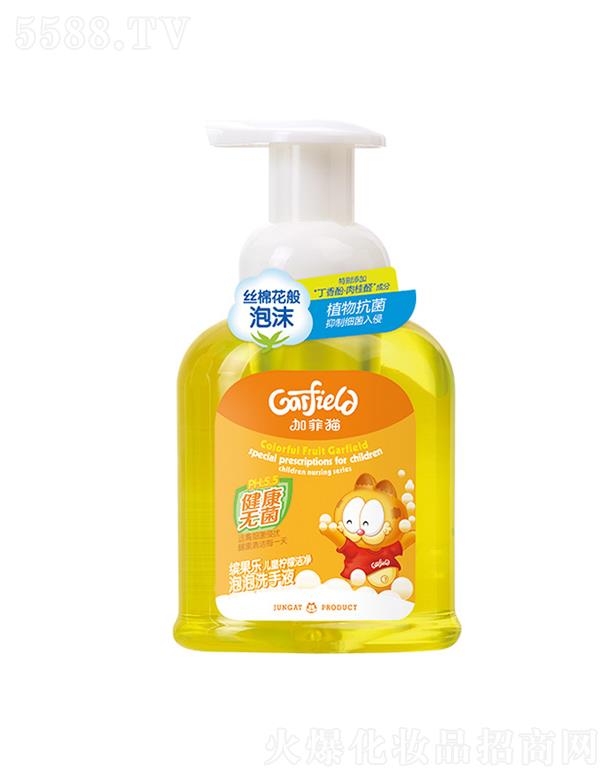 加菲猫儿童柠檬洁净泡泡洗手液 295ml帮助宝宝清洁双手