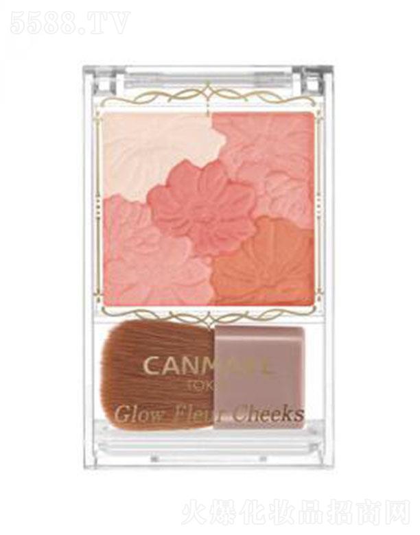CANMAKE花漾瑰丽胭脂（03 橙粉红）百搭显白的的活力橙色