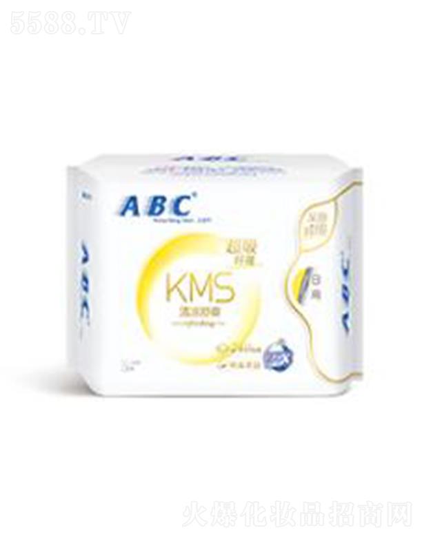 ABC日用纤薄棉柔表层卫生巾8片（含KMS健康配方）240mm 纤薄清爽
