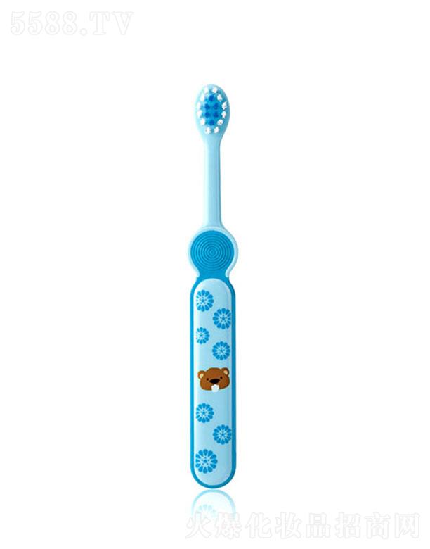 小树苗快乐成长牙刷 （2-4岁）蓝色 培养宝宝刷牙的习惯
