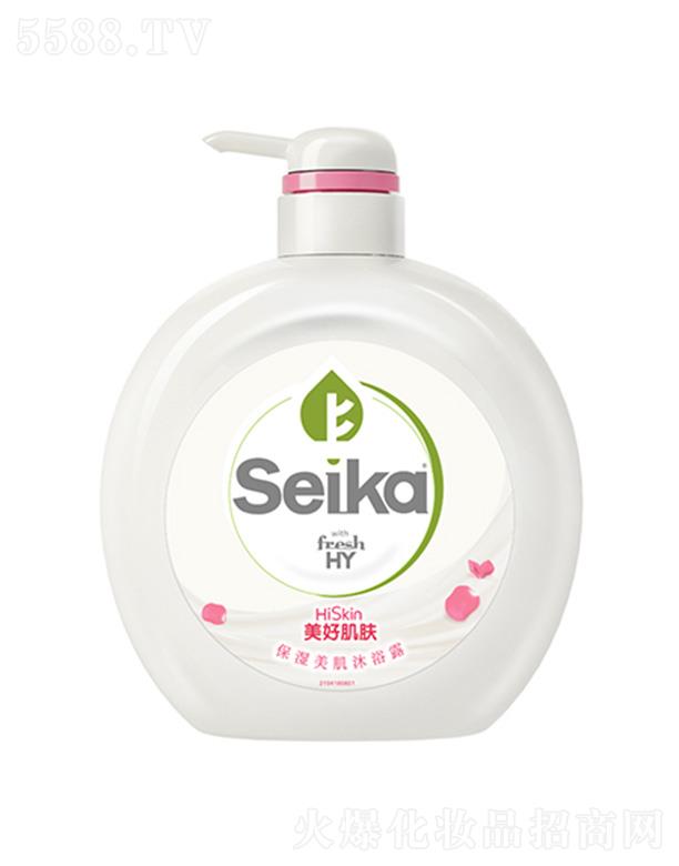 seika菁华保湿美肌沐浴露（玫瑰）500ml温和洁净 洗出清透肌