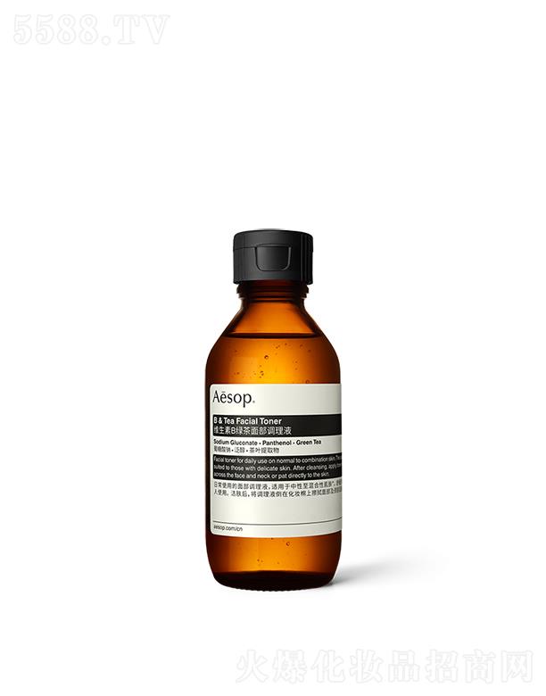 伊索维生素B绿茶面部调理液 100mL