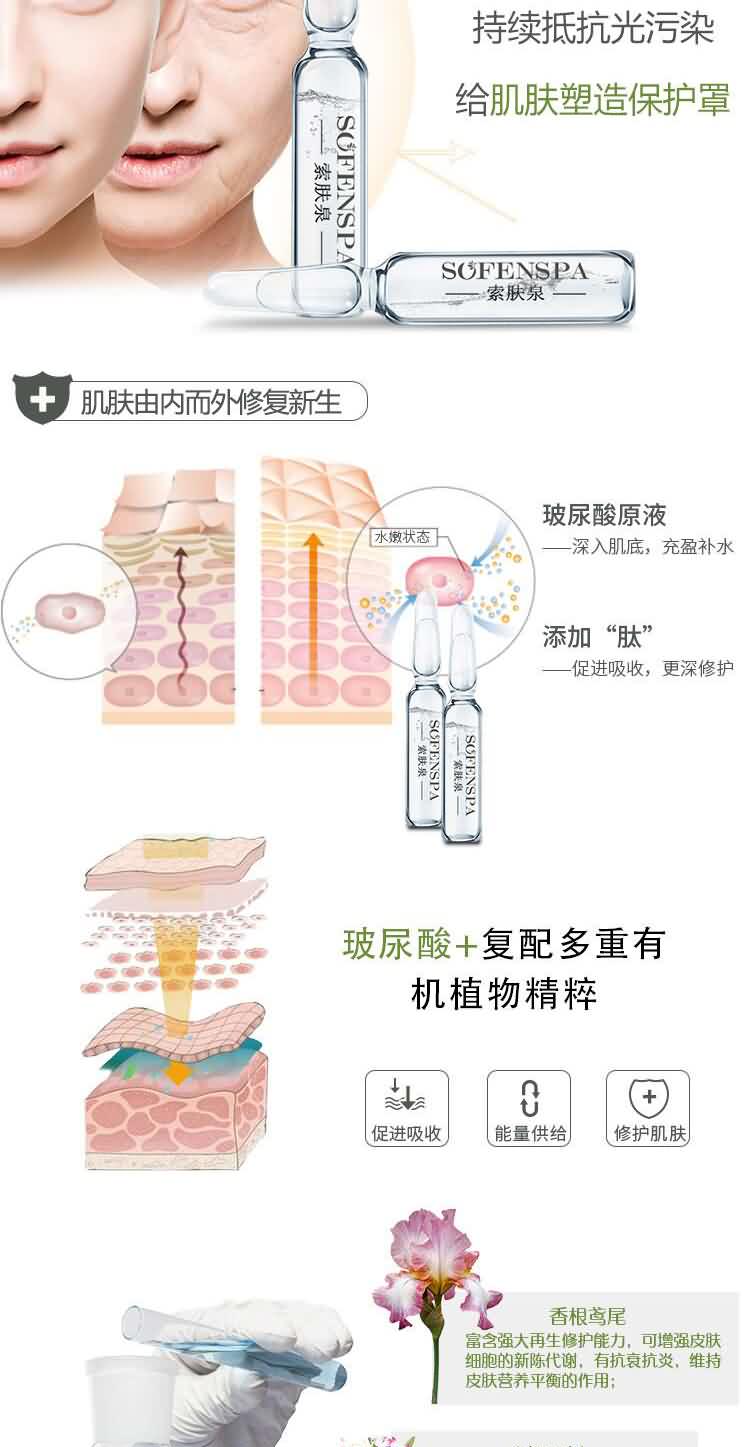 索肤泉小分子新肌焕颜精粹液系列