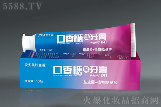 SANYA三牙口香糖牙膏 SANYA三牙口香糖牙膏