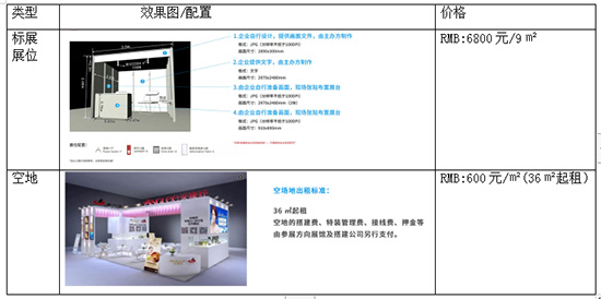 展位价格 展位价格