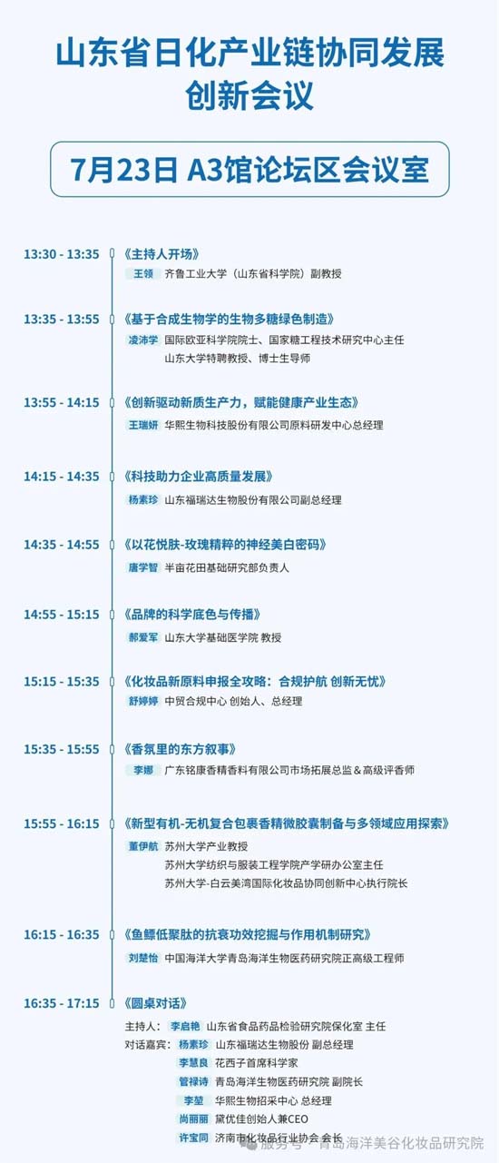 山东省日化产业链协同发展创新会议 山东省日化产业链协同发展创新会议
