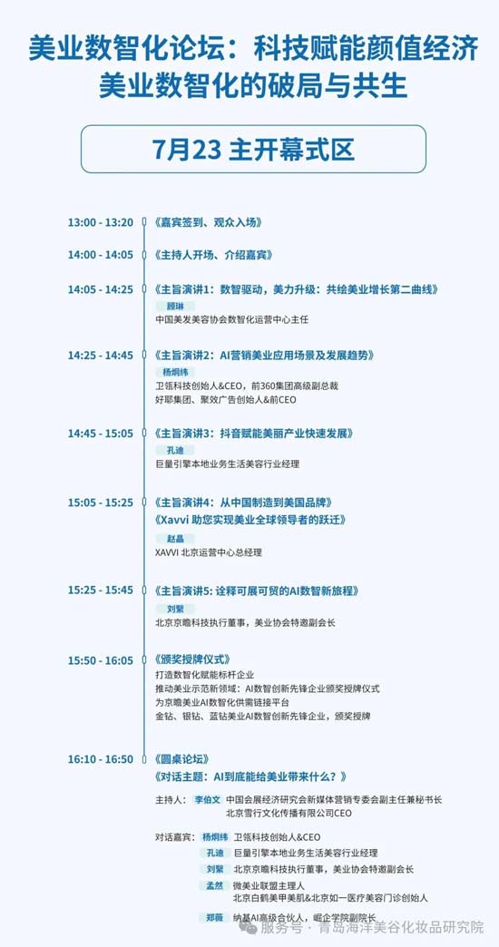 美业数智化论坛 美业数智化论坛